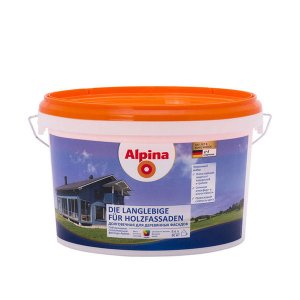 Краска в/д для деревянных фасадов Alpina база 3 9.4 л