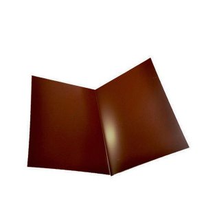 Ендова внутренняя для металлочерепицы коричневая RAL 8017 200х200 мм 2 м