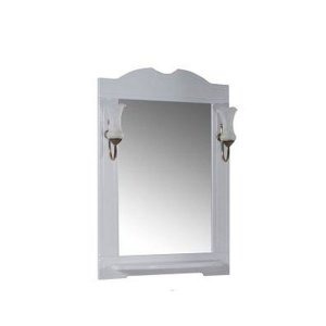 Зеркало Астра 650 мм, декор с полочкой и светильниками