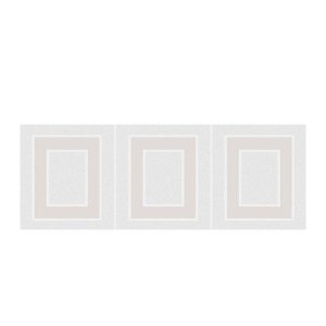 Плитка декор Вилланелла Геометрия 150х400х8 мм белая