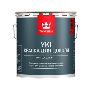 Краска в/д для цоколя Tikkurila Yki основа С матовая 2.7 л
