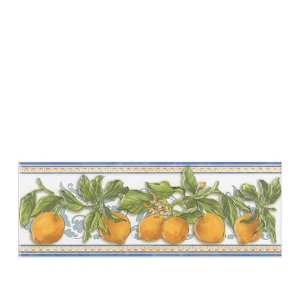 Плитка декор Kerama Marazzi Сорренто 400х150х8 мм лимоны