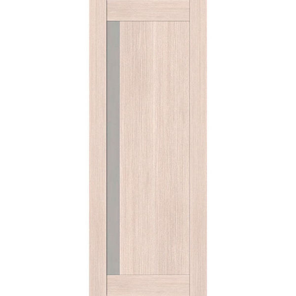 Дверное полотно Сканди Люкс Лиственница Крем, 700х2000 мм, со стеклом